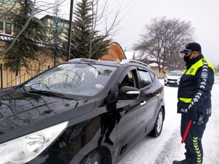 Qubada yağan qara görə polis gücləndirilmiş iş rejiminə keçdi - FOTO