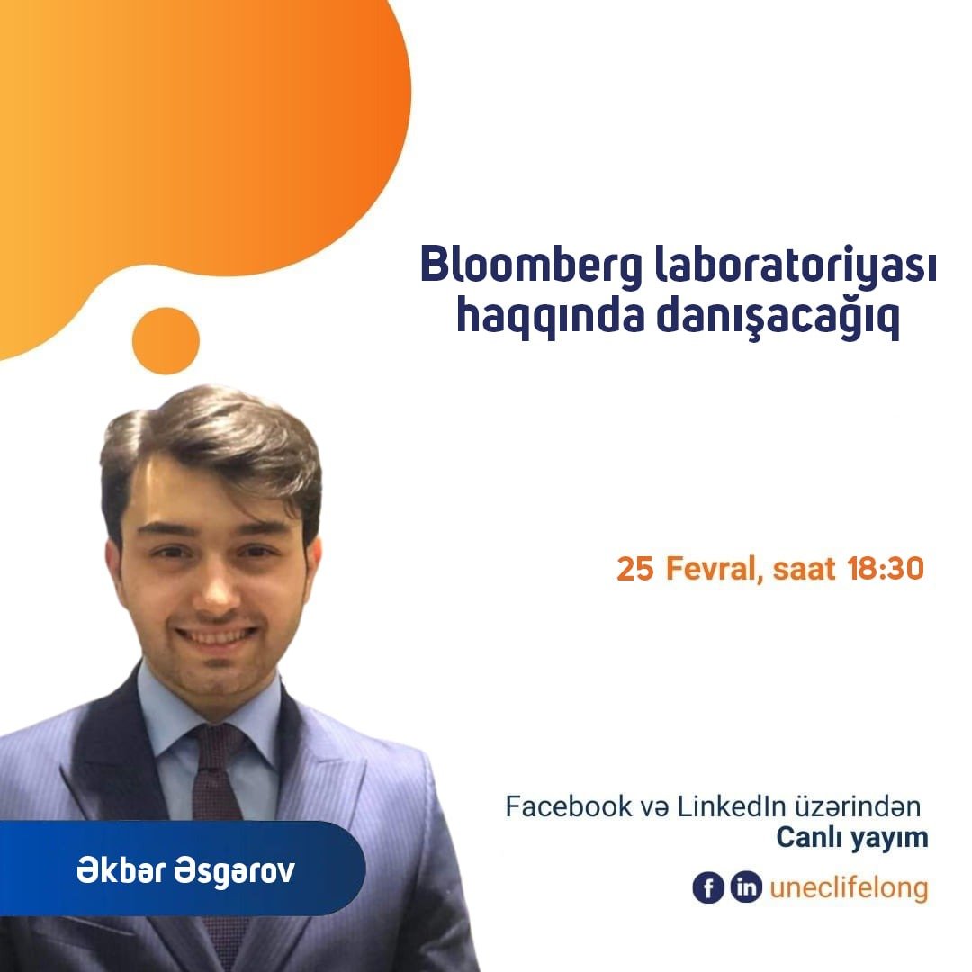 Bloomberg Maliyyə Laboratoriyası haqqında ictimaiyyətə məlumat verilib