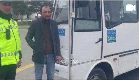 Polis narkotik təsiri altında avtobus idarə edən sürücünü saxlayıb 