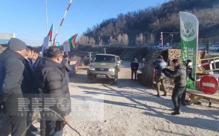 Laçın Xankəndi yolunda aksiya 22-ci gündür davam edir 