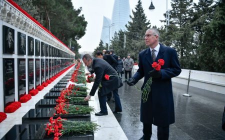 Britaniya səfiri 20 yanvar şəhidlərini ehtiramla yad edib 