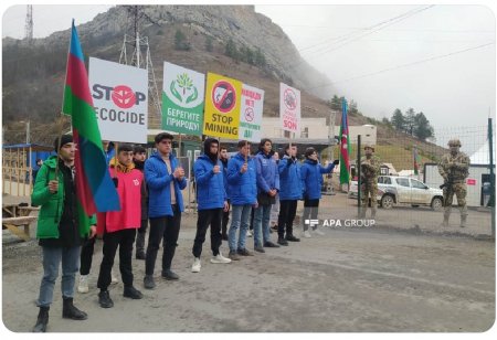 Laçın Xankəndi yolunda 100 gündür aksiya davam edir