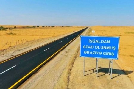 Azad olunmuş ərazilərdə uzunluğu iki min kilometrdən çox olan yeni yollar çəkilir