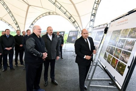 Prezidentlər Füzulinin Baş planı ilə tanış olublar